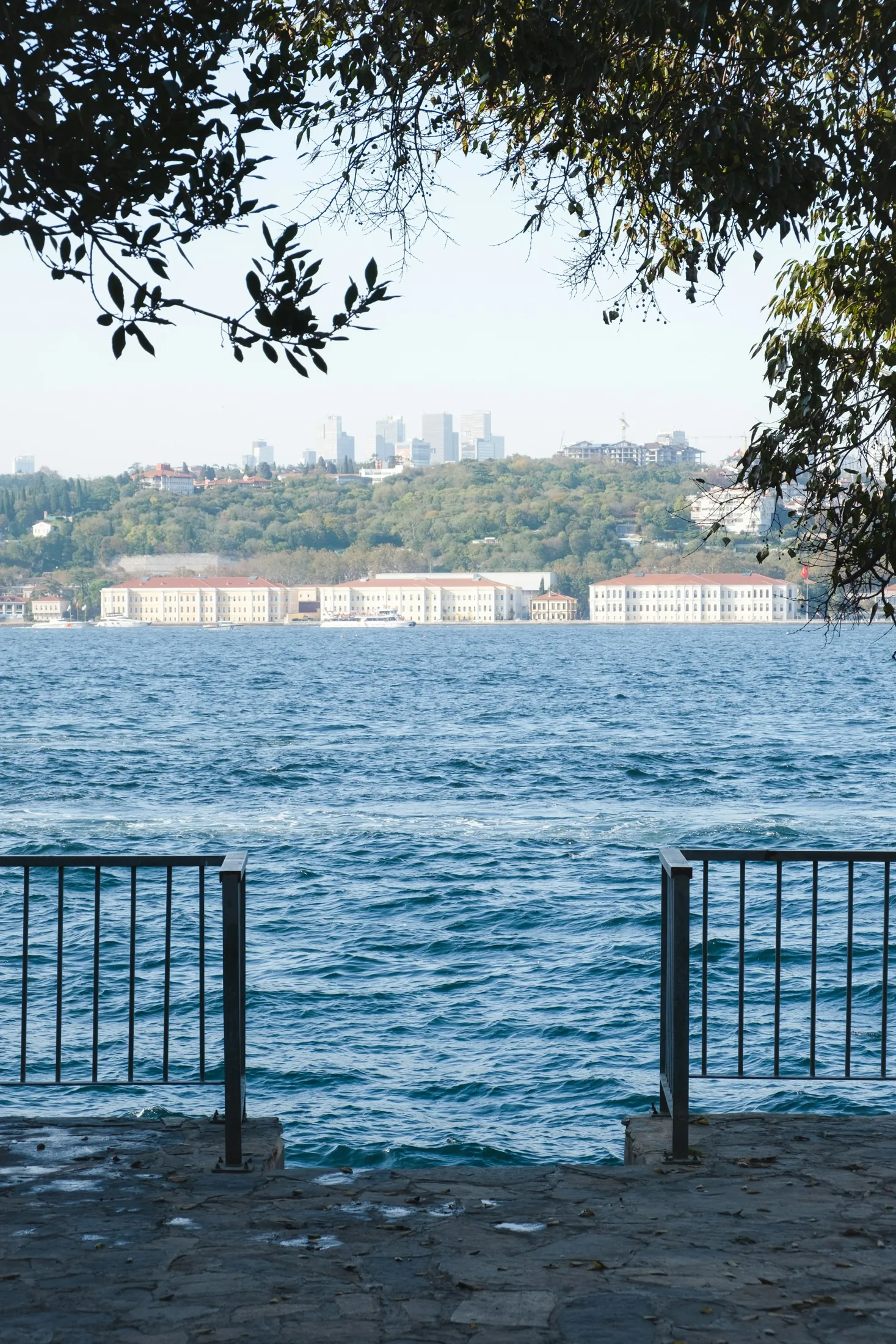 Boğaziçi kıyısı ve İstanbul manzarası